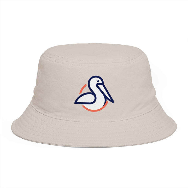 Pelican Circle Bucket Hat - Coastal Wildlife Summer Hat