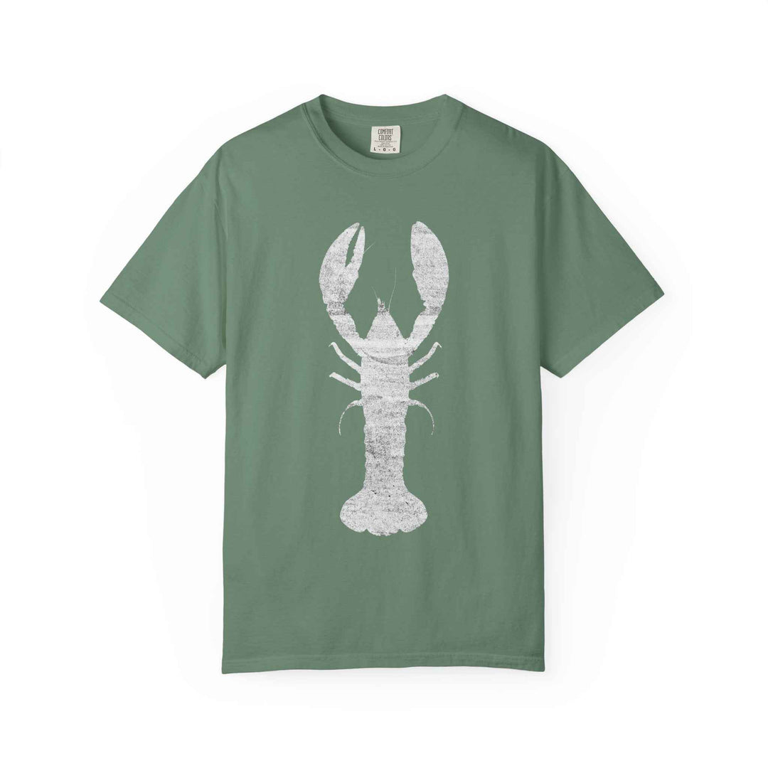 Vintage Wood Faded Lobster Graphic T-Shirt, 100% Ring-Spun Garment-Dyed Cotton