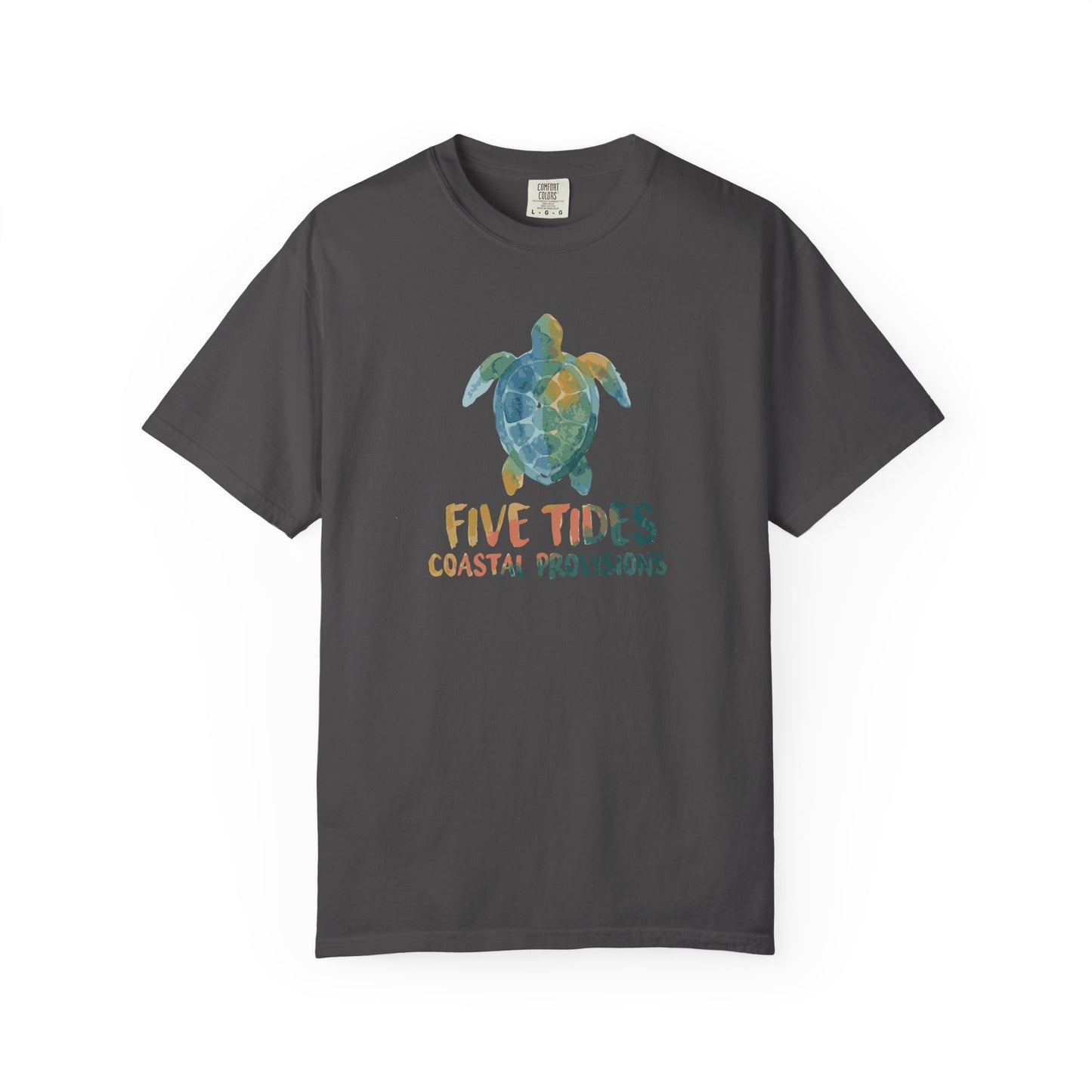 Sea Turtle Coastal Custom Graphic T-Shirt - Five Tides Vintage Beach Tee