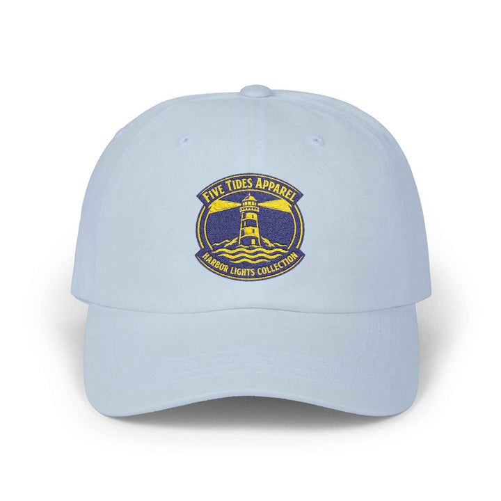 Custom Embroidered Lighthouse Crest Cap, Coastal Baseball Hat