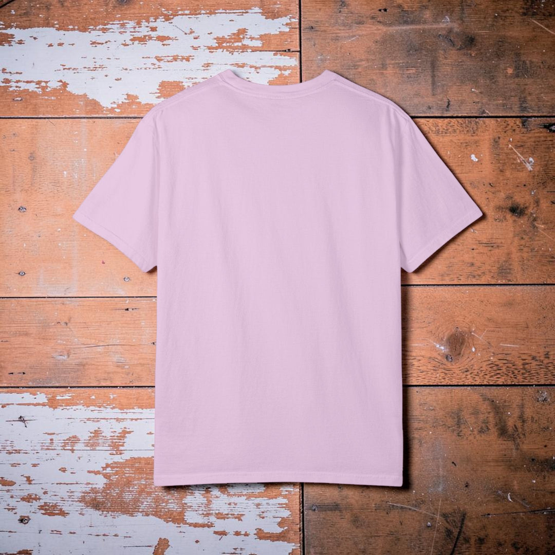 Light purple t-shirt on a white background