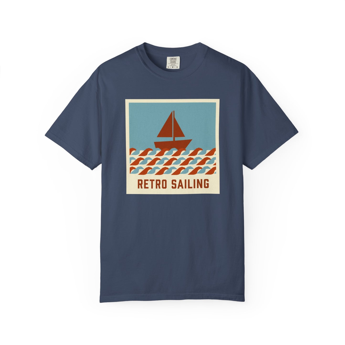 Retro Sailing Club Graphic T-Shirt - Vintage Vibe Sailboat Graphic Tee