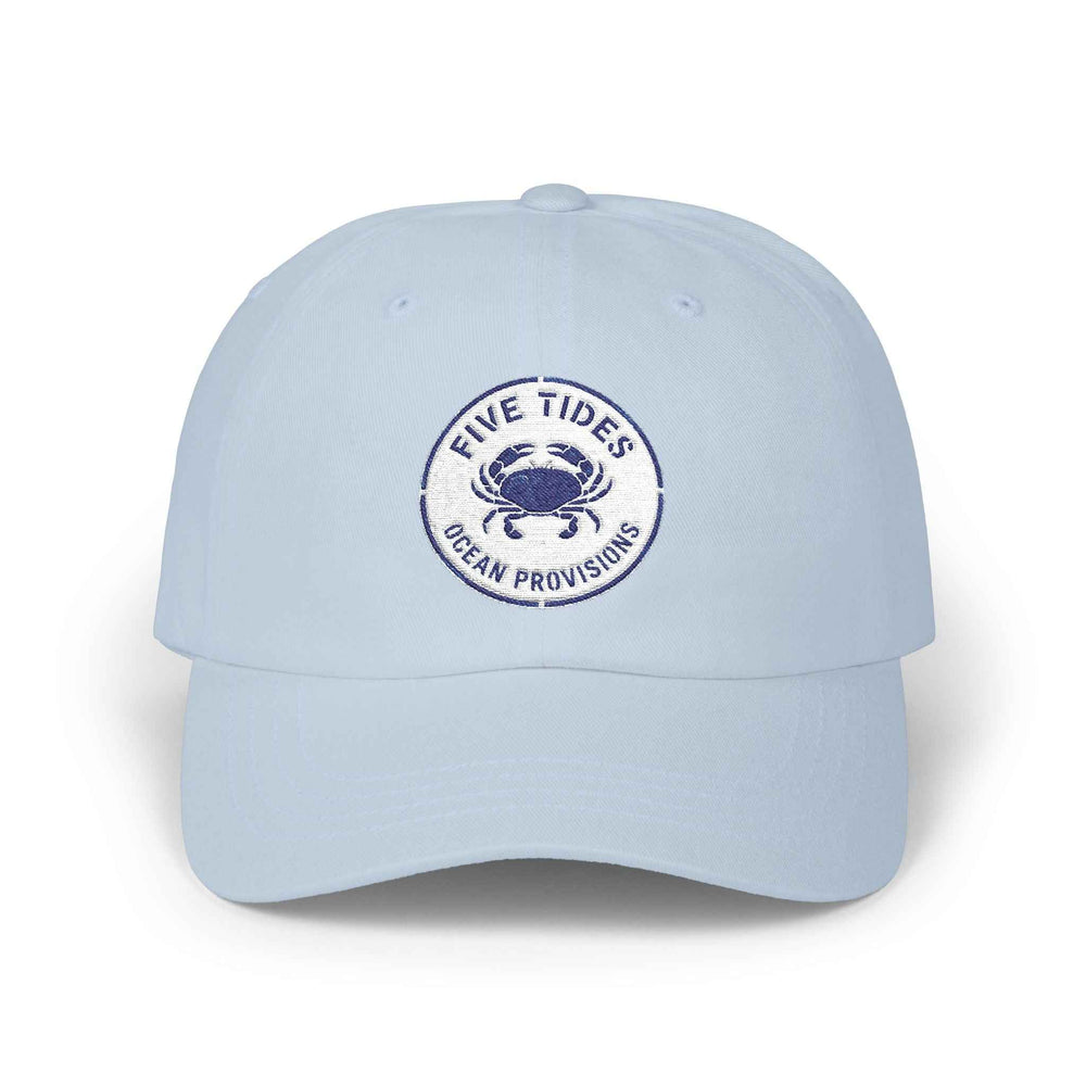 Five Tides Ocean Provisions Embroidered Crab Hat - Dad Baseball Cap