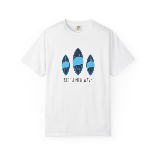 Ride A New Wave T-Shirt, 100% Ring-Spun Garment-Dyed Cotton