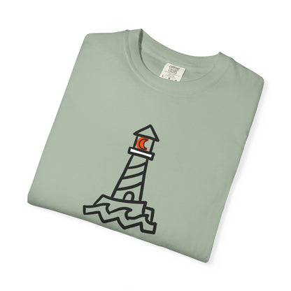 Lighthouse "Coastal Calm" Graphic T-Shirt, Summer Fashion Beach Tee