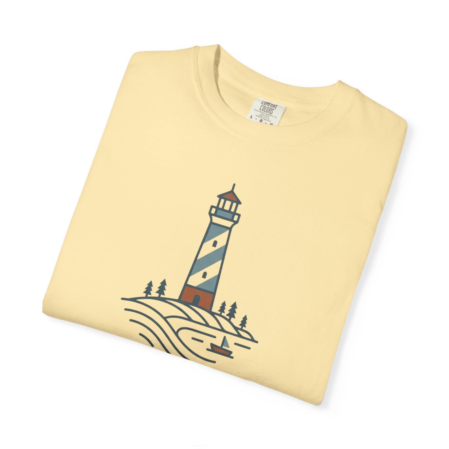 Cape Lookout Lighthouse T-Shirt - Coastal Summer Casual Beach Nautical Tee