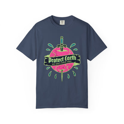 Protect Earth T-Shirt, 100% Ring-Spun Garment-Dyed Cotton