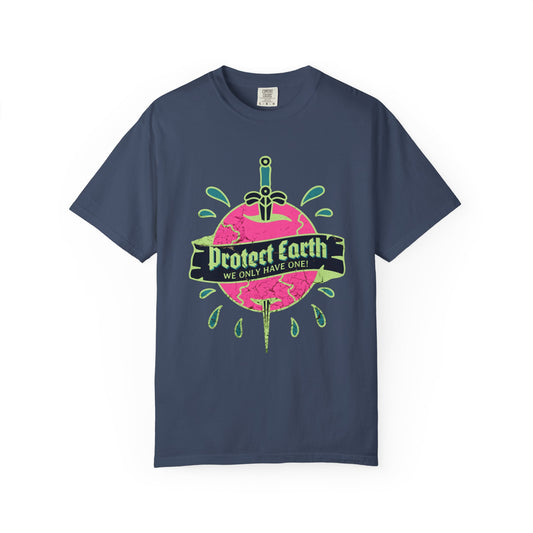 Protect Earth T-Shirt, 100% Ring-Spun Garment-Dyed Cotton