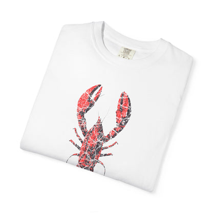 Big Red Lobster Graphic T-Shirt, 100% Ring-Spun Garment-Dyed Cotton