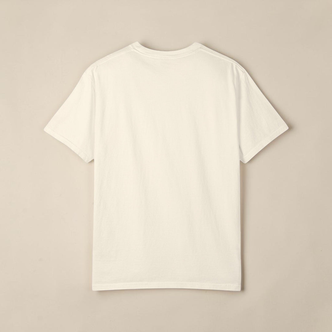 Beige t-shirt on a white background