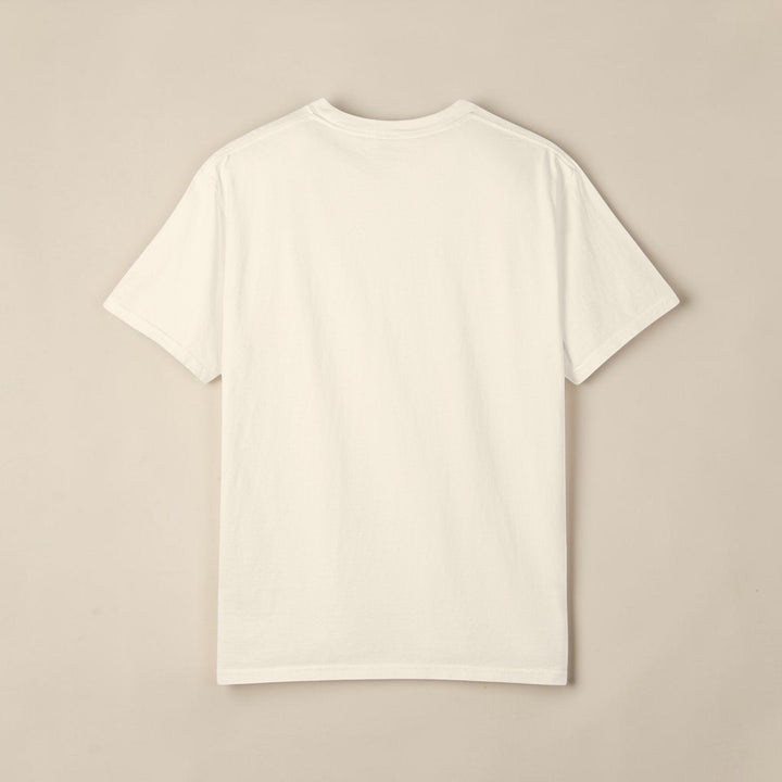 Beige t-shirt on a white background