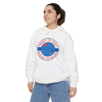 Coast to Coast Hoodie, Garment-Dyed, Unisex, Comfortable And Durable, Perfect For The Beach, Warm Winter Hoodie