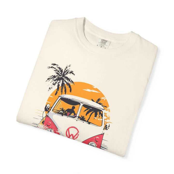 Retro Beach Wagon Cruiser, Garment-Dyed T-Shirt, Unisex