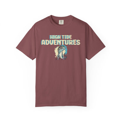 High Tide Adventures T-Shirt, 100% Ring-Spun, Garment-Dyed Cotton