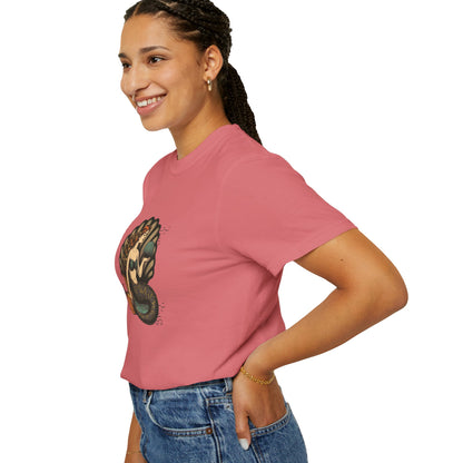 Mermaid T-Shirt, Summer Tee, Gift for Beach Lovers, Vintage Style, Unisex Casual Wear, Ocean Vibe Clothing, Eco-Friendly Fashion
