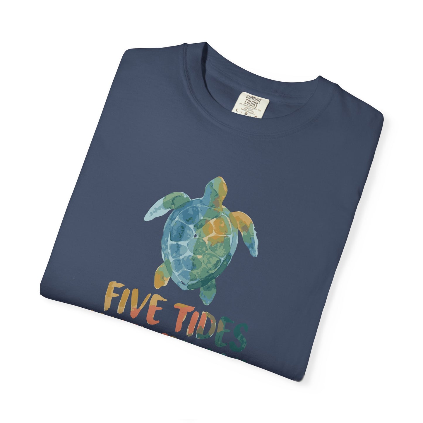 Sea Turtle Coastal Custom Graphic T-Shirt - Five Tides Vintage Beach Tee