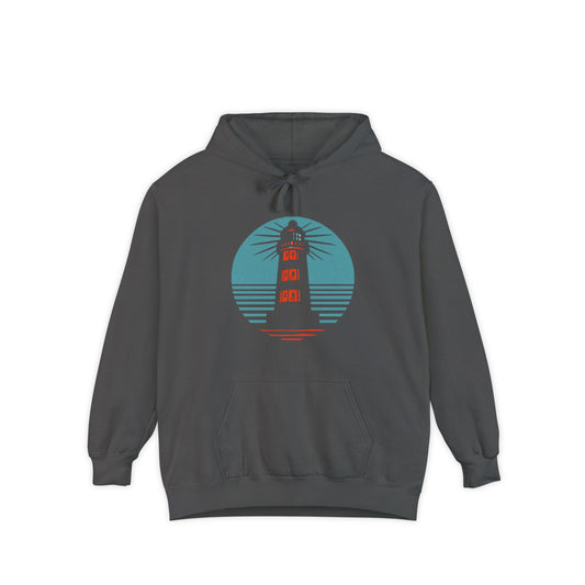 Lighthouse Hoodie | Relaxed Unisex Sweatshirt for Beach Lovers, Summer Vibes, Gift for Him or Her, Ocean-Themed Apparel, Casual Outfit