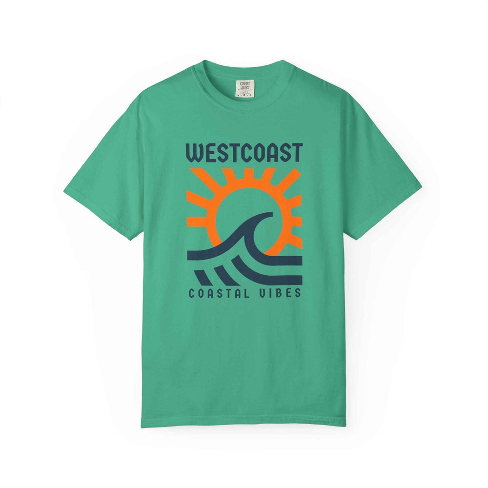 Westcoast Coastal Vibes, Garment-Dyed T-Shirt, Unisex