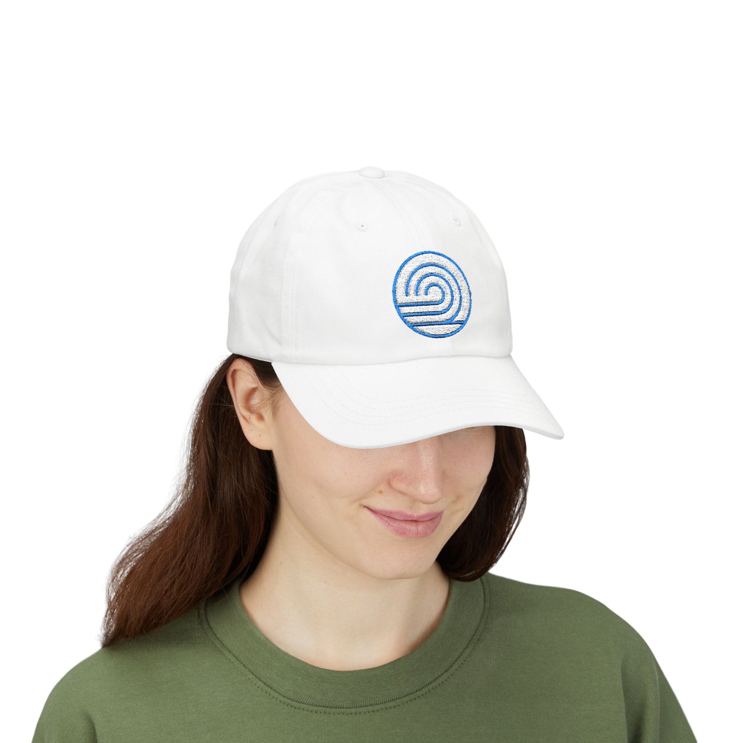 Custom Embroidered Wave Cap — Minimal Beach Logo Hat