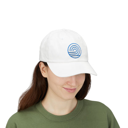 Custom Embroidered Wave Cap — Minimal Beach Logo Hat