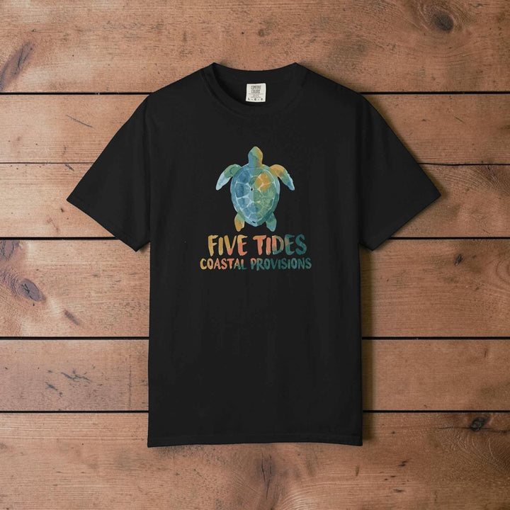 Sea Turtle Coastal Custom Graphic T-Shirt - Five Tides Vintage Beach Tee