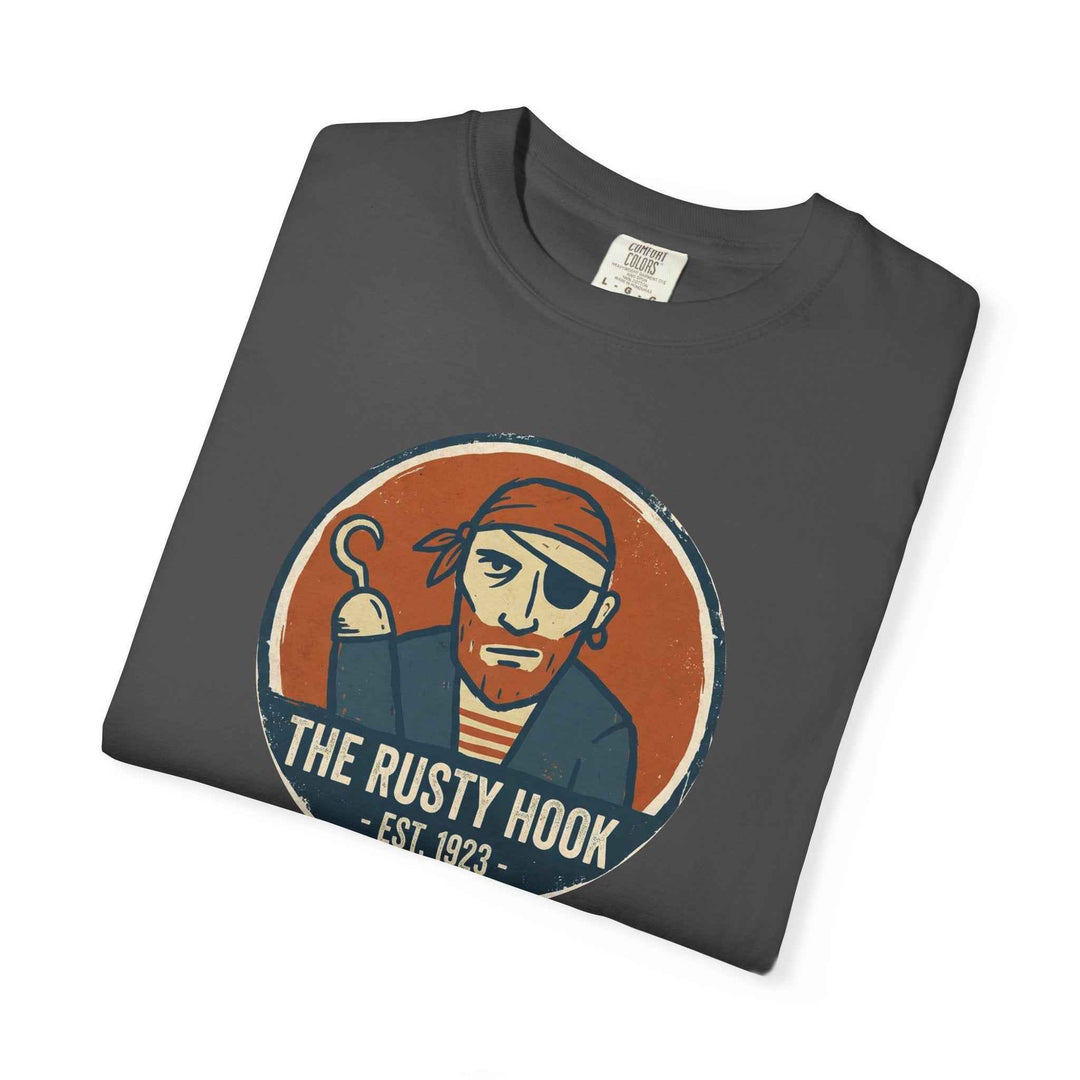 Rusty Hook Vintage Pirate T-shirt - The Rusty Hook Est. 1923 Summer Graphic Tee