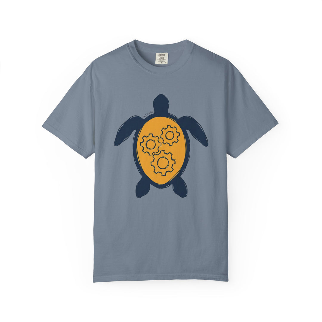 Sea Turtle Gear Graphic T-Shirt | Coastal Garment-Dyed Tee