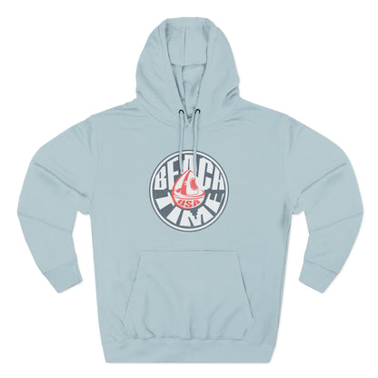 Sun Faded Beach Time Fleece Hoodie - Cozy Casual Wear for Beach Lovers, Perfect for Summer, Gift Idea, Unisex Hoodie, Everyday Comfort