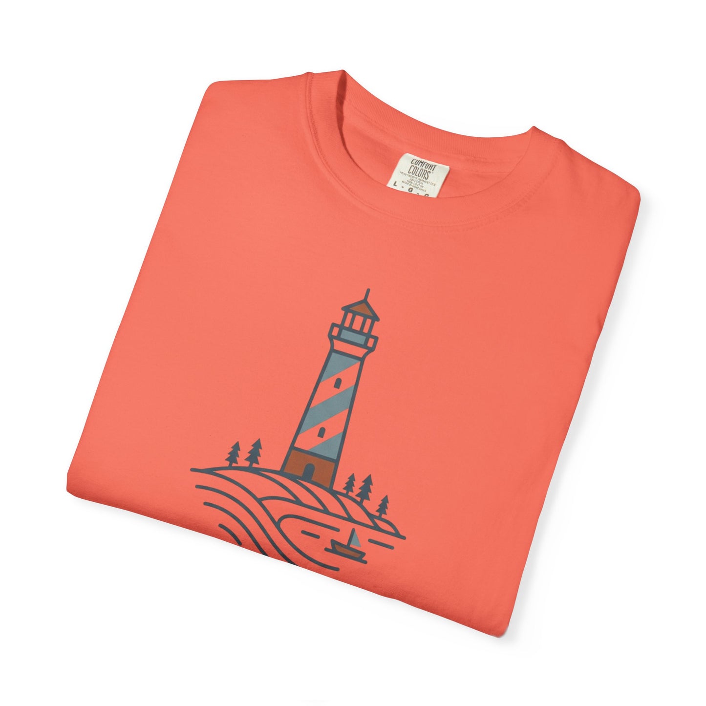 Cape Lookout Lighthouse T-Shirt - Coastal Summer Casual Beach Nautical Tee