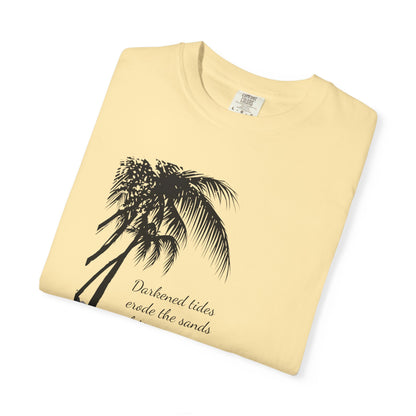 Darkened Tropical Scene, Unisex Relaxed Fit Tee, Beach Lover Gift, Nature Inspired Apparel, Summer Vibes Casual Wear, Gift [...]
