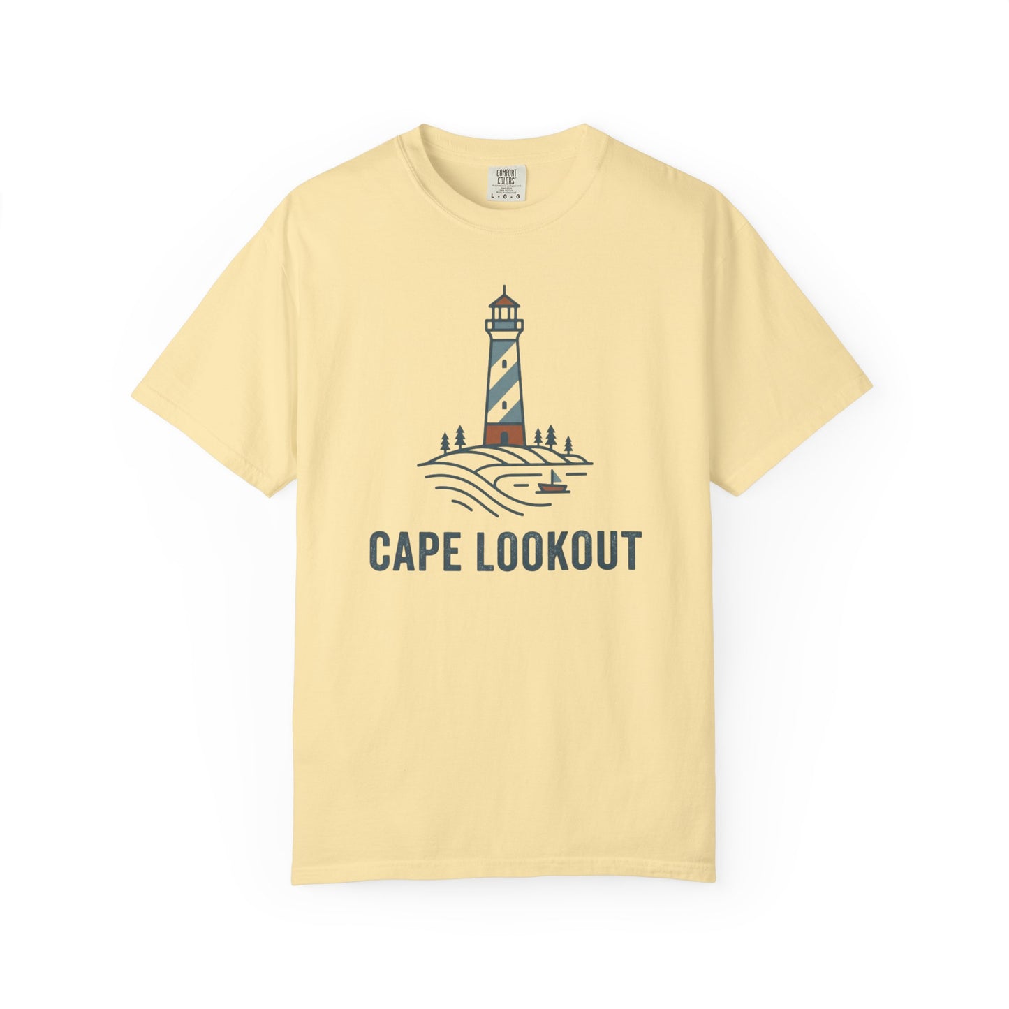 Cape Lookout Lighthouse T-Shirt - Coastal Summer Casual Beach Nautical Tee