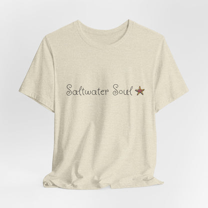 Saltwater Soul Unisex Casual Summer Tee Shirt, Beachwear, Gift for Travelers, Vacation Outfit, Relaxed Style, Trending Store, Cool T-Shirt