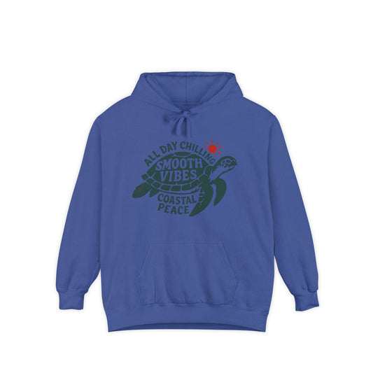Smooth Vibes, Garment-Dyed Unisex Hoodie