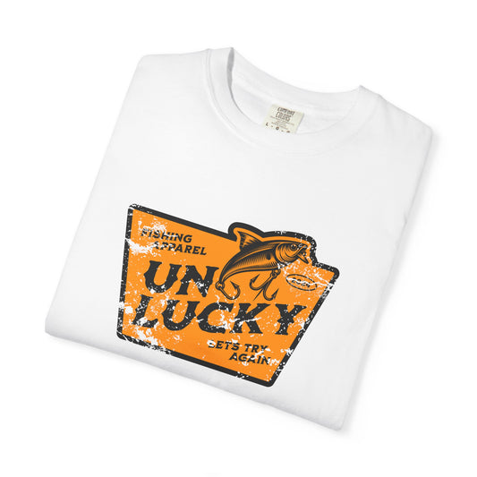 Unlucky Fishing-Themed Garment-Dyed T-Shirt, Fun and Casual Style for Anglers, Perfect Gift for Fishermen, Outdoor Adventure Apparel, [...]