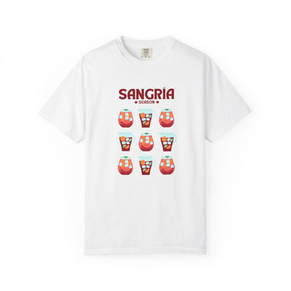 Sangria Season Unisex T-Shirt, Summer Apparel, Party Shirt, Gift for Wine Lovers, Vacation Wear, Fun Casual Tee