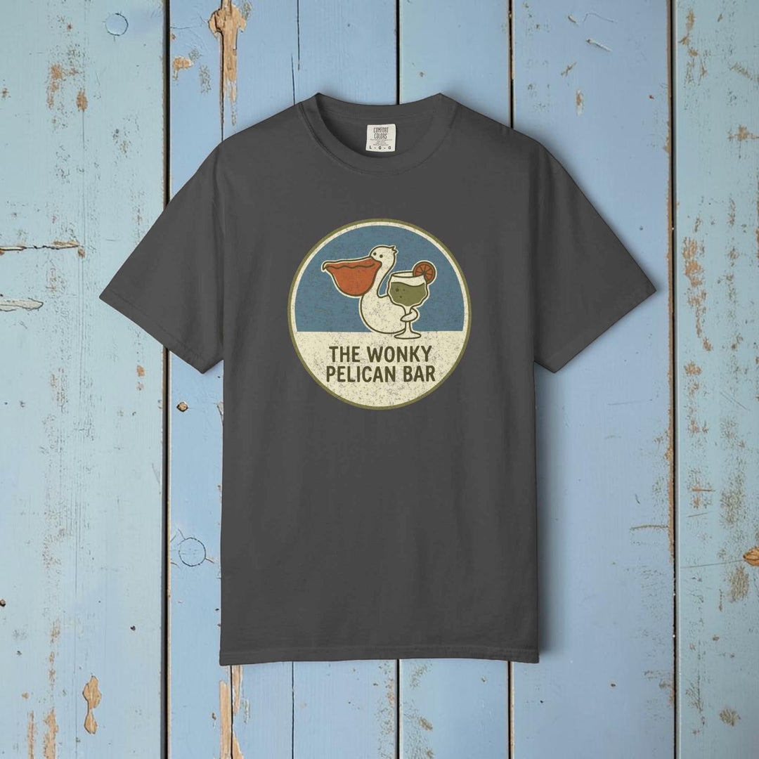 Wonky Pelican Bar Vintage Graphic Tee - Summer Bar T-Shirt