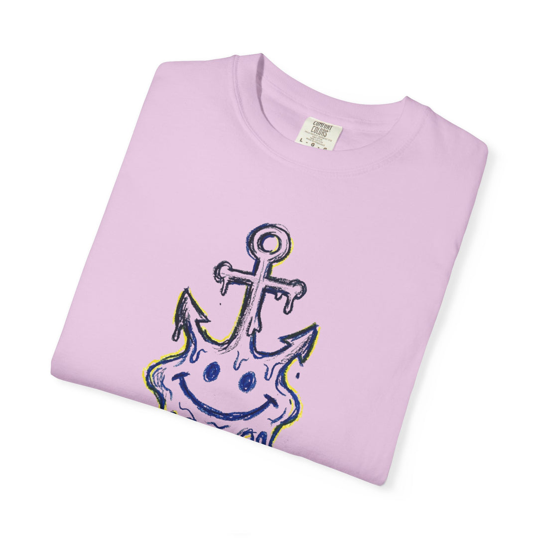 Salty Anchor Graphic T-Shirt | "Current Mood: Salty" Coastal Tee