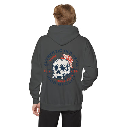 Skull Tequila Back Style Unisex Hoodie - Vintage Style, Comfortable, Ideal for Casual Outings, Gifts, Everyday Wear, Holiday Apparel