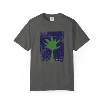 Nature-Inspired T-Shirt, Earth Day Garment-Dyed Apparel, Relaxed Fit Fashion