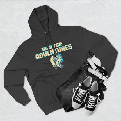High Tide Adventures Hoodie | Cozy Fleece | Ocean Theme | Perfect for Beach Lovers | Unisex Gift for Adventurers