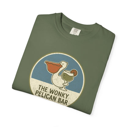Wonky Pelican Bar Vintage Graphic Tee - Summer Bar T-Shirt
