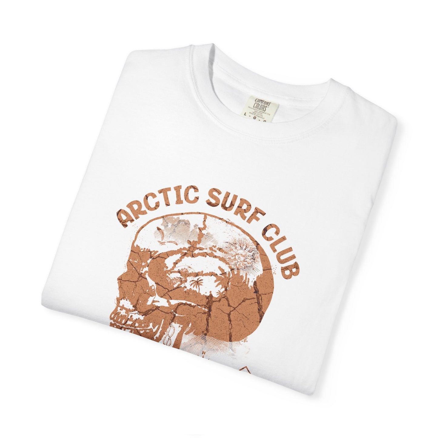Arctic Surf Club Graphic Tee, Unisex Garment-Dyed T-shirt, Casual Summer Wear, Beach Vacation Shirt, Gift for Surf Lovers