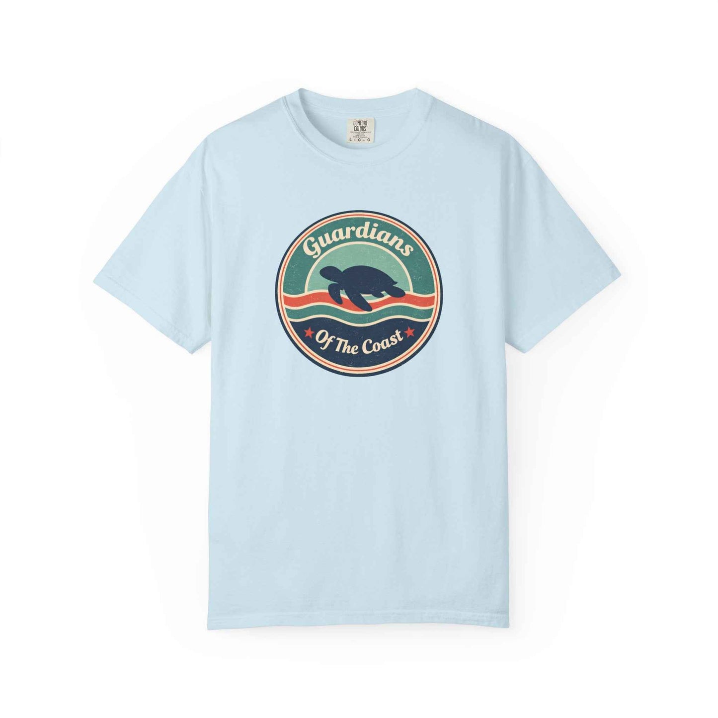 Sea Turtle 'Guardians of the Coast' Graphic T-Shirt, Vintage Retro Fashion Summer Tee