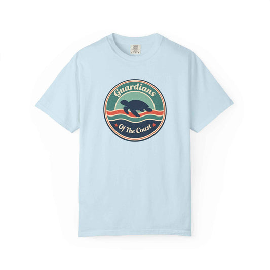 Sea Turtle 'Guardians of the Coast' Graphic T-Shirt, Vintage Retro Fashion Summer Tee