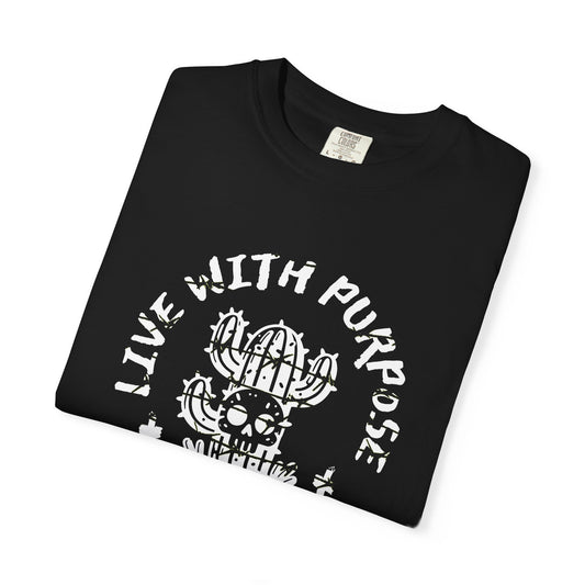 Live With Purpose T-Shirt, Motivational Tee, Unisex Shirt, Casual Wear, Gift for Him/Her, Statement Clothing, Everyday Wear
