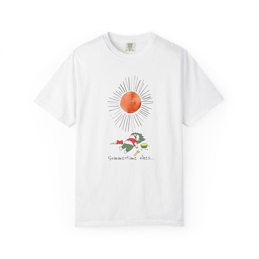 Summer Vibes T-shirt, 100% Ring-Spun Garment-Dyed Cotton