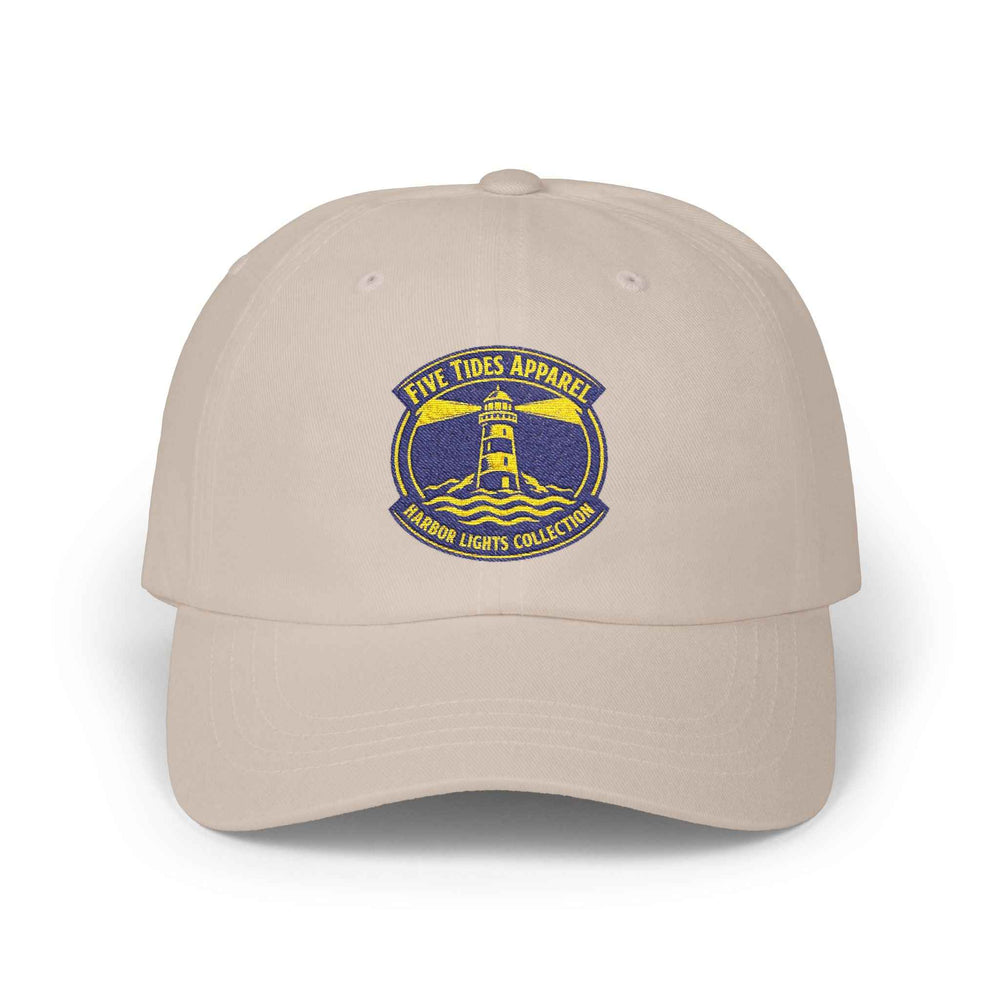 Custom Embroidered Lighthouse Crest Cap, Coastal Baseball Hat