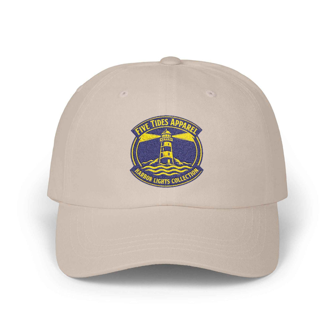 Custom Embroidered Lighthouse Crest Cap, Coastal Baseball Hat