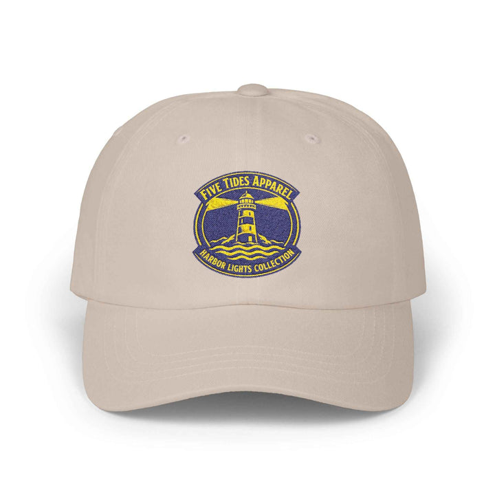 Custom Embroidered Lighthouse Crest Cap, Coastal Baseball Hat