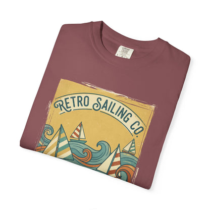 Retro Sailing Ocean T-Shirt - Retro Sailing Co. Vintage Nautical Beach Tee